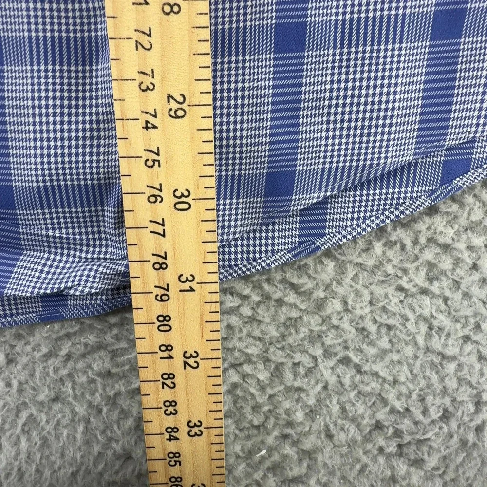 Brooks Brothers Regent Mens 16.5 33 Blue Plaid Supima Cotton Dress Shirt